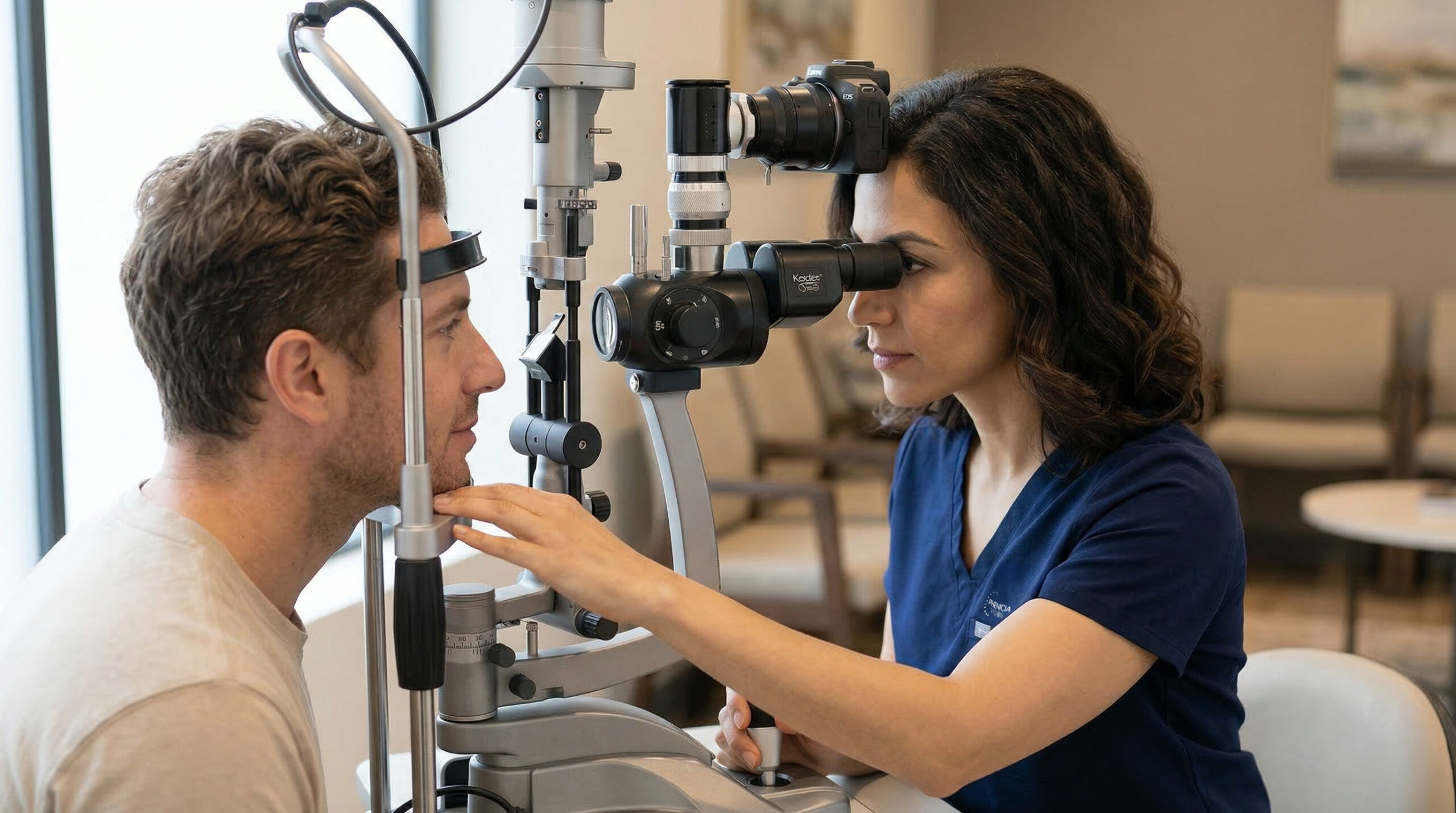 Machine ophtalmologie bilan pré-opératoire chirurgie réfractive Phenicia Vision